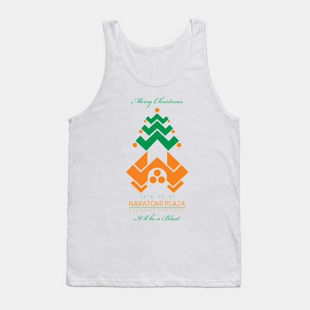 Die Hard Nakatomi Plaza Christmas Party Invite Tank Top by RevLevel